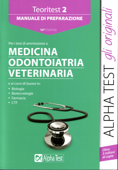 Teoritest 2. Manuale di preparazione - Medicina Odontoiatria Veterinaria